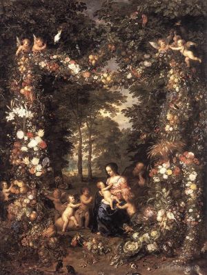 Jan Brueghel the Elder œuvres - La Sainte Famille