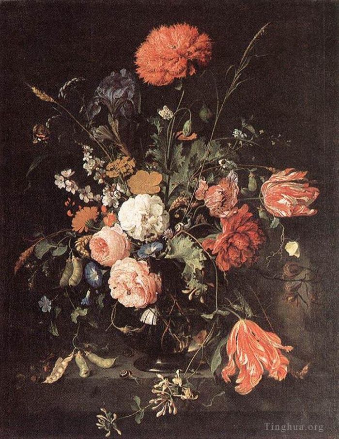 Jan Davidsz de Heem Peinture à l'huile - Vase De Fleurs 1