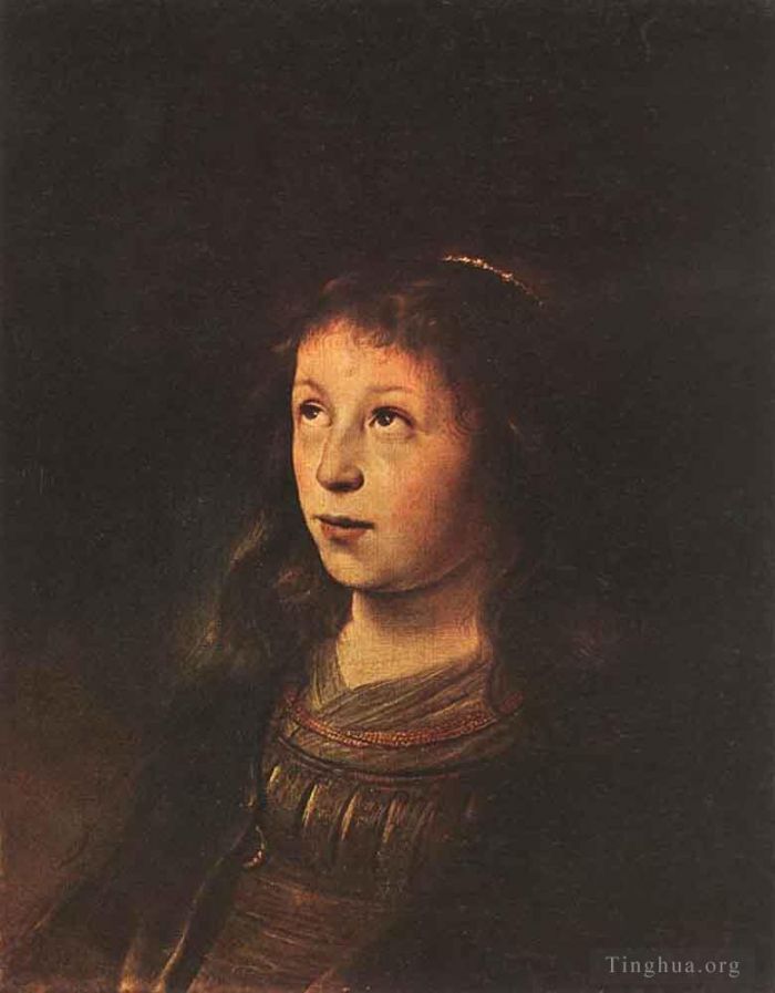 Jan Lievens Peinture à l'huile - Portrait d'une jeune fille