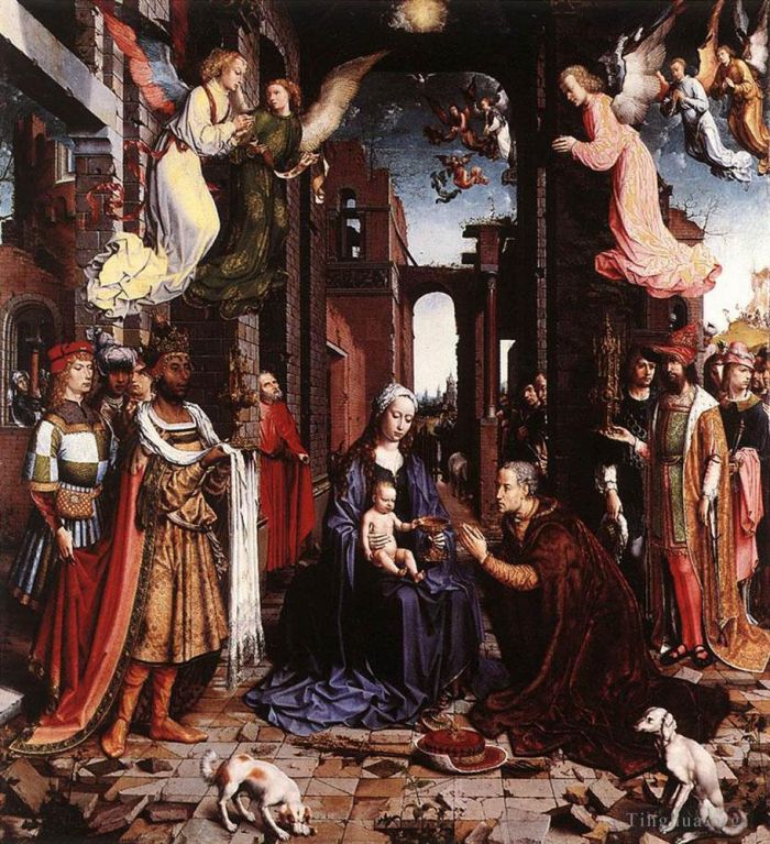 Jan Gossaert Peinture à l'huile - L'adoration des rois