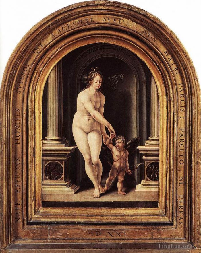 Jan Gossaert Peinture à l'huile - Vénus et Cupidon