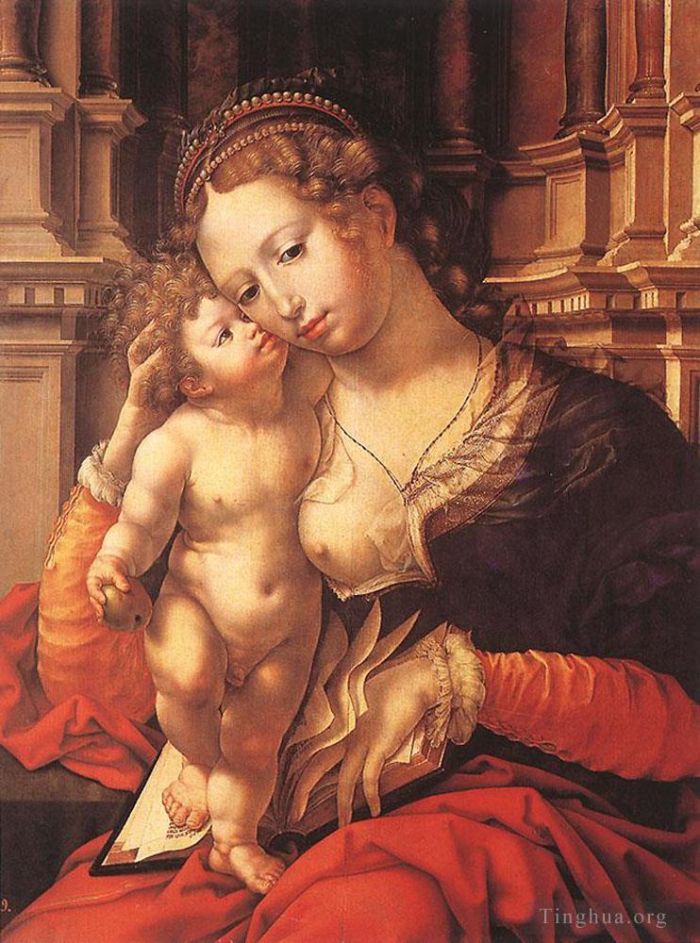 Jan Gossaert Peinture à l'huile - Vierge à l'Enfant
