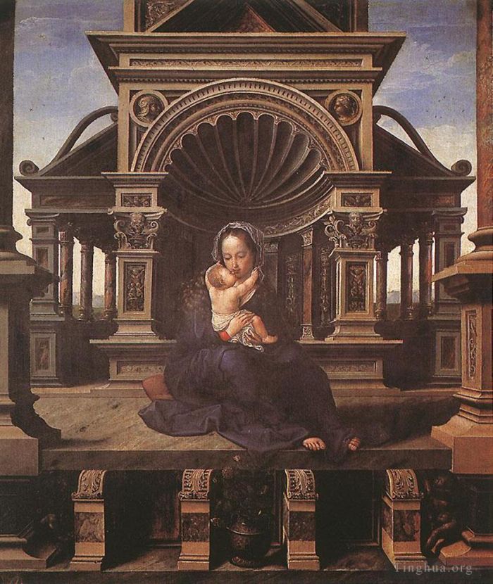 Jan Gossaert Peinture à l'huile - Vierge de Louvain