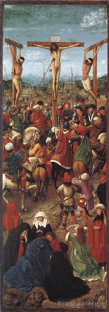 Jan van Eyck Peinture à l'huile - Crucifixion