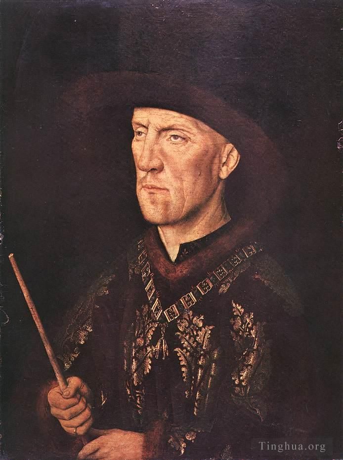 Jan van Eyck Peinture à l'huile - Portrait de Baudouin de Lannoy