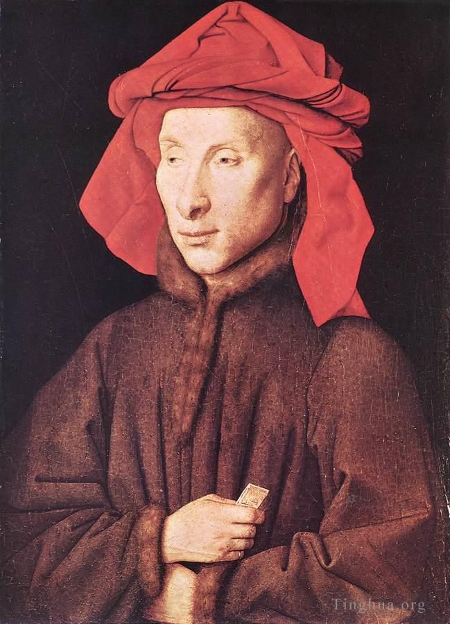 Jan van Eyck Peinture à l'huile - Portrait de Giovanni Arnolfini