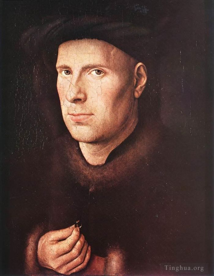 Jan van Eyck Peinture à l'huile - Portrait de Jan de Leeuw