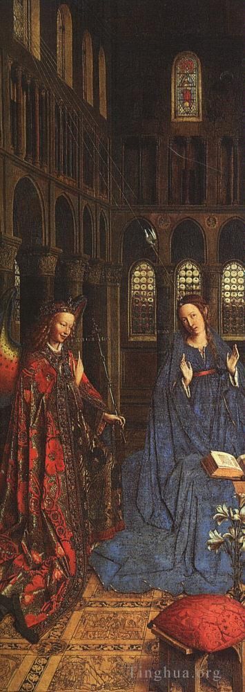 Jan van Eyck Peinture à l'huile - L'Annonciation 1435