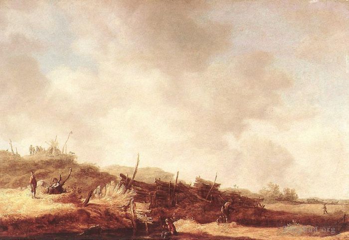 Jan Josephszoon van Goyen Peinture à l'huile - Dunes 2