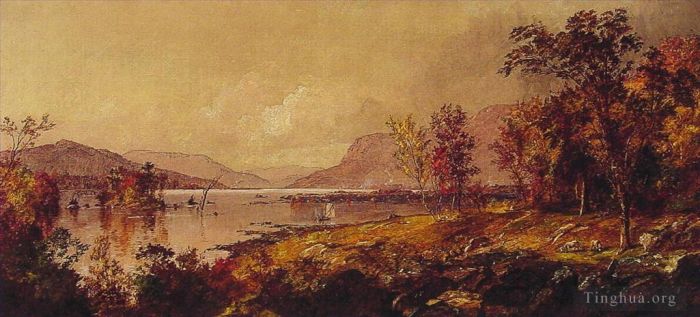 Jasper Francis Cropsey Peinture à l'huile - Lac Greenwood en septembre