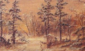 Jasper Francis Cropsey œuvres - Forêt d'hiver