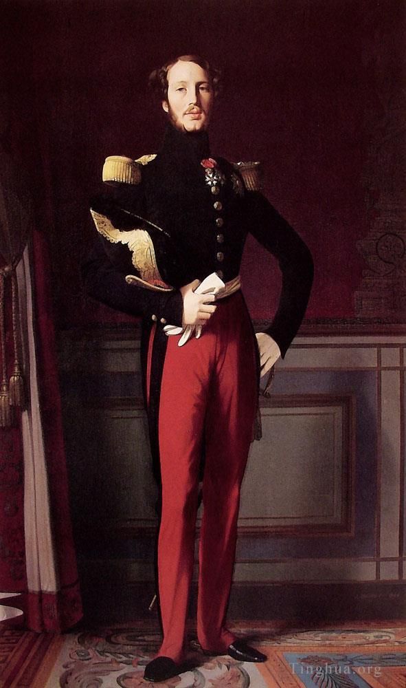 Jean-Auguste-Dominique Ingres Peinture à l'huile - Ferdinand Philippe Louis Charles Henri Duc d'Orléans