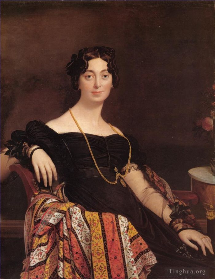 Jean-Auguste-Dominique Ingres Peinture à l'huile - Madame Jacques Louis Leblanc