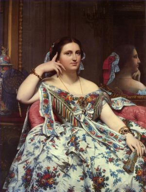 Jean-Auguste-Dominique Ingres œuvres - Madame Paul Sigisbert Moitessier assise