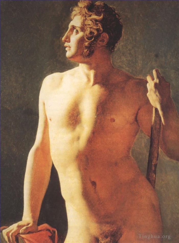 Jean-Auguste-Dominique Ingres Peinture à l'huile - Torse masculin