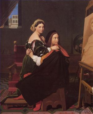 Jean-Auguste-Dominique Ingres œuvres - Raphaël et la Fornarina