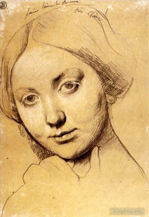 Jean-Auguste-Dominique Ingres œuvres - Etude pour la Vicomtesse d Haussonville née Louise Albertine de Broglie2