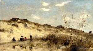 Jean-Baptiste-Camille Corot œuvres - Une dune à Dunkerque