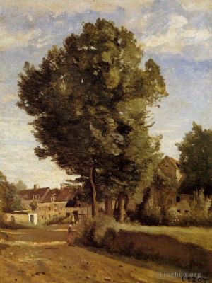 Jean-Baptiste-Camille Corot œuvres - Un Village proche de Beauvais