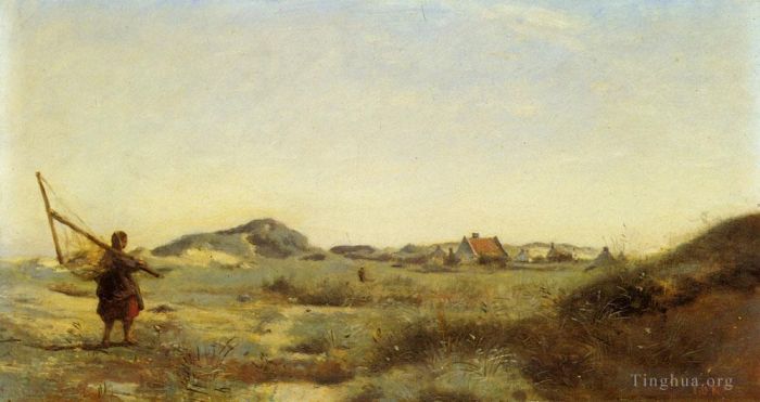 Jean-Baptiste-Camille Corot Peinture à l'huile - Dunkerque