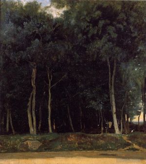 Jean-Baptiste-Camille Corot œuvres - Fontainebleau la route du Bas Breau