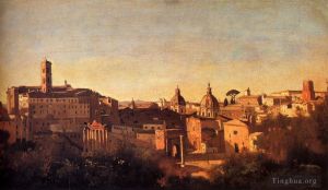 Jean-Baptiste-Camille Corot œuvres - Forum vu des jardins Farnèse