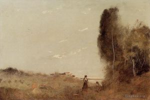 Jean-Baptiste-Camille Corot œuvres - Matin au bord de l'eau