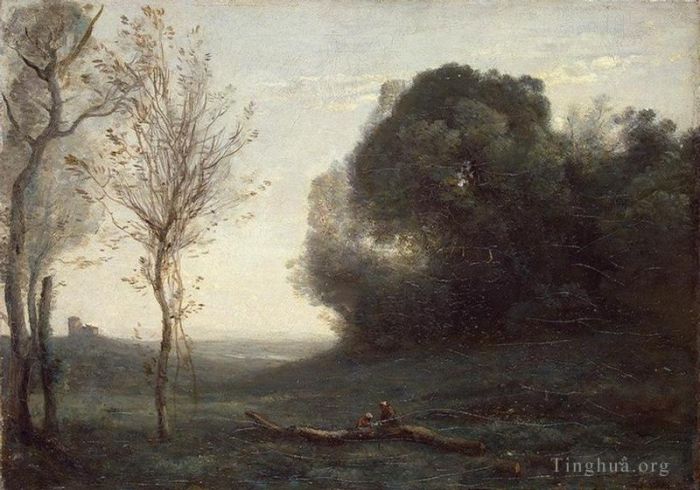 Jean-Baptiste-Camille Corot Peinture à l'huile - Matin