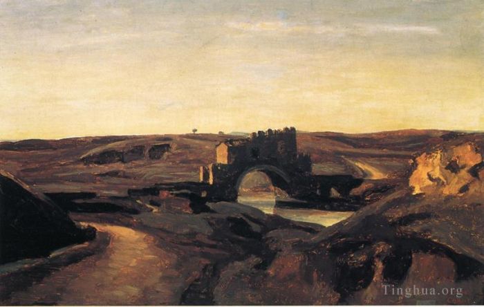 Jean-Baptiste-Camille Corot Peinture à l'huile - Pont Nomentano
