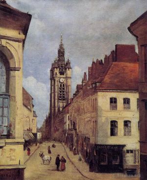 Jean-Baptiste-Camille Corot œuvres - Le Beffroi de Douai
