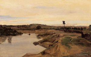 Jean-Baptiste-Camille Corot œuvres - La Promenade Poussin alias Campagna Romaine