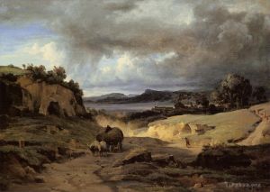 Jean-Baptiste-Camille Corot œuvres - La campagne romaine alias La Cervara