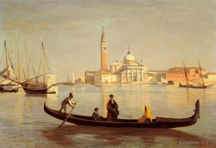 Jean-Baptiste-Camille Corot Peinture à l'huile - Venise
