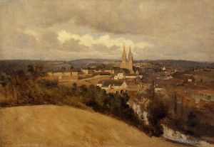 Jean-Baptiste-Camille Corot œuvres - Vue de Saint Lô