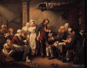 Jean-Baptiste Greuze œuvres - L'Accordée de Village