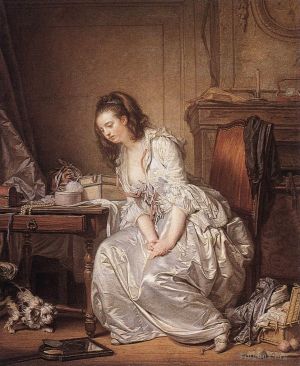 Jean-Baptiste Greuze œuvres - Le miroir brisé