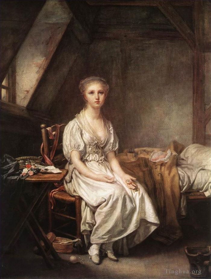 Jean-Baptiste Greuze Peinture à l'huile - La plainte de la montre