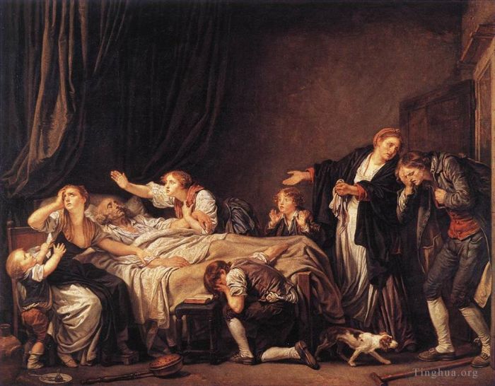 Jean-Baptiste Greuze Peinture à l'huile - Le fils puni