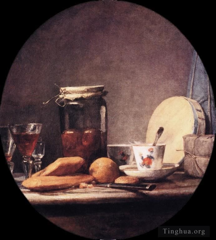 Jean-Baptiste-Siméon Chardin Peinture à l'huile - Avril