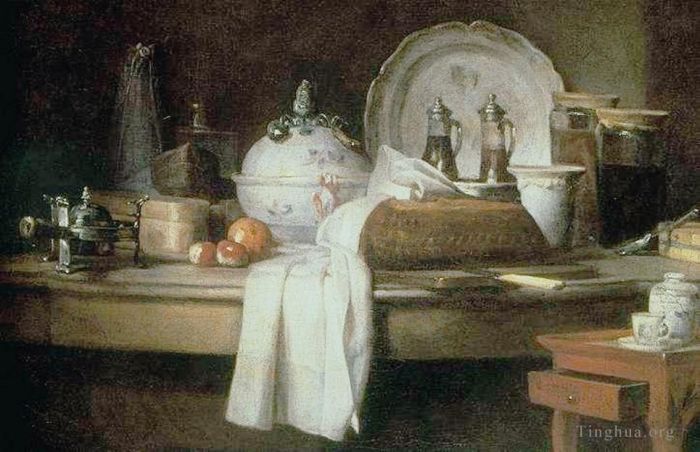 Jean-Baptiste-Siméon Chardin Peinture à l'huile - Mais je
