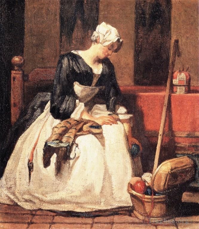 Jean-Baptiste-Siméon Chardin Peinture à l'huile - Embr