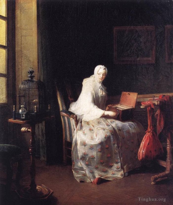 Jean-Baptiste-Siméon Chardin Peinture à l'huile - Le Canari