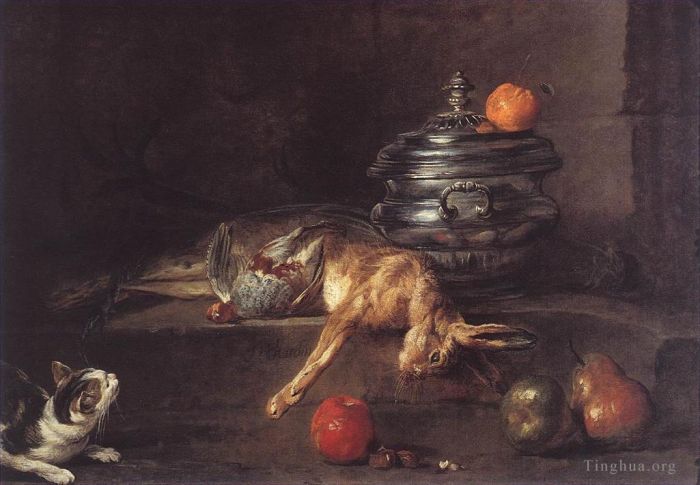 Jean-Baptiste-Siméon Chardin Peinture à l'huile - La Soupée d'Argent