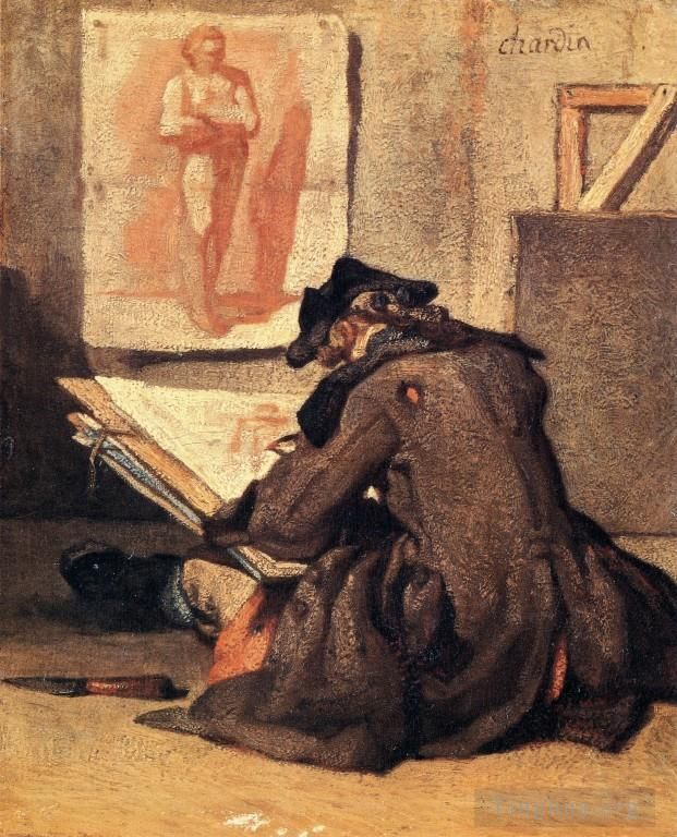 Jean-Baptiste-Siméon Chardin Peinture à l'huile - Sans titre5