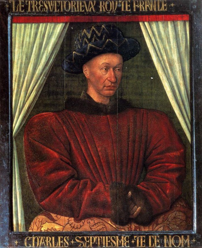 Jehan Fouquet Peinture à l'huile - Charles VII, roi de France