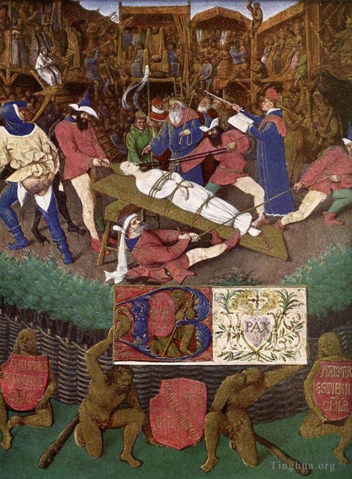 Jehan Fouquet Peinture à l'huile - Le Martyre de Sainte Apollonie