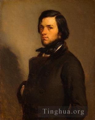 Jean-François Millet Peinture à l'huile - Portrait d'un homme