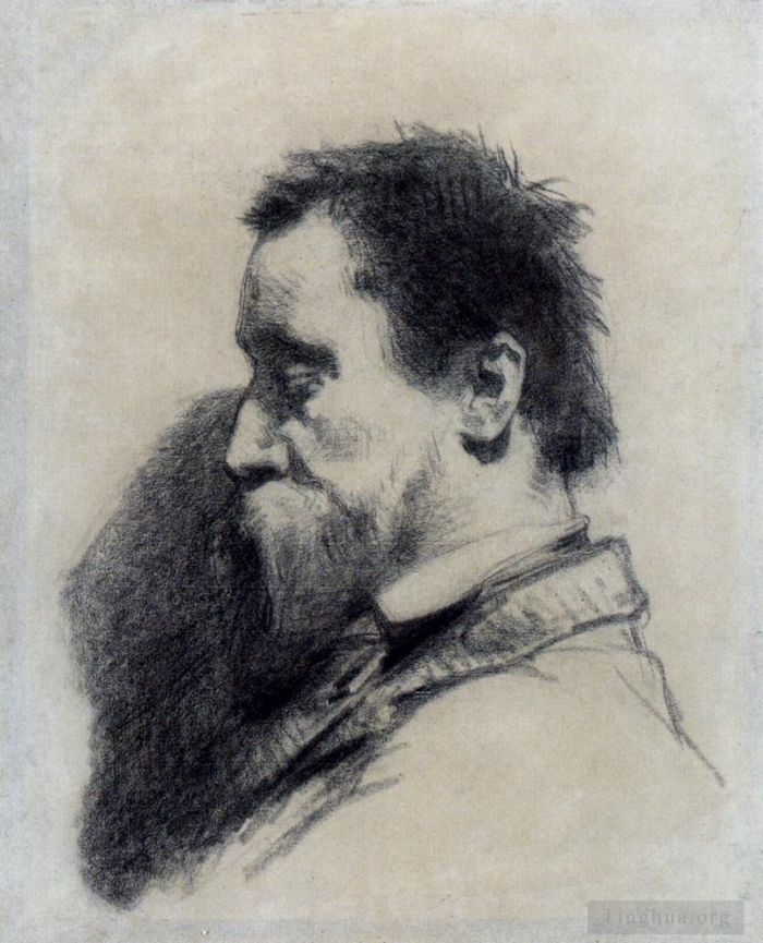 Jean-François Millet Types de peintures - Portrait d'un homme dit Léopold Desbrosses