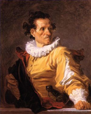 Jean-Honoré Fragonard œuvres - Portrait d'un homme appelé le guerrier