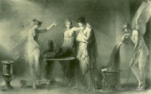 Jean-Honoré Fragonard œuvres - Psyché et ses deux sœurs